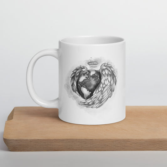 White Glossy Mug | Loyal Love | Summer Collection |