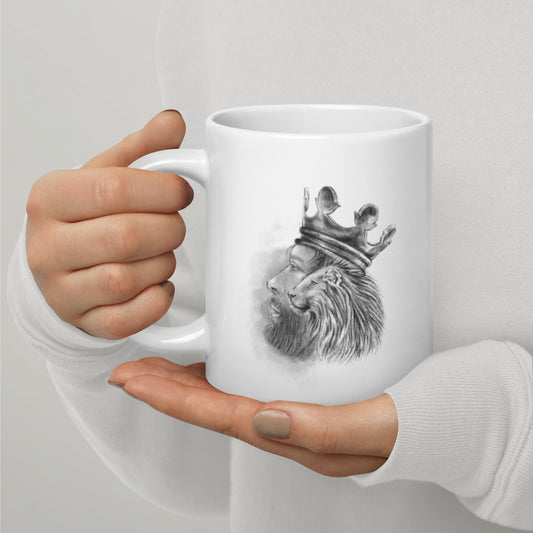 White Glossy Mug | The King | Summer Collection |