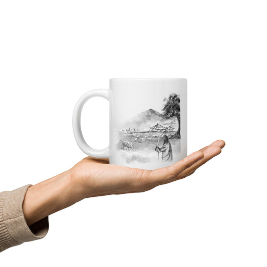 White Glossy Mug | Presence | Summer Collection |