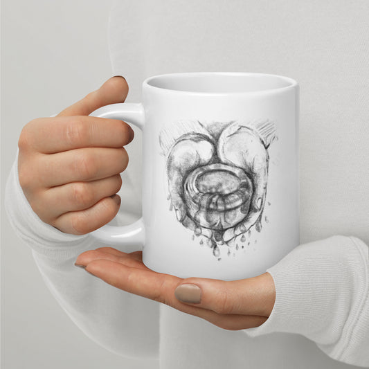 White Glossy Mug | Overflow | Spring Collection |