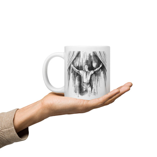 White Glossy Mug | Linger | Fall Collection |