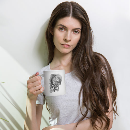 White Glossy Mug | Immanual | Spring Collection |